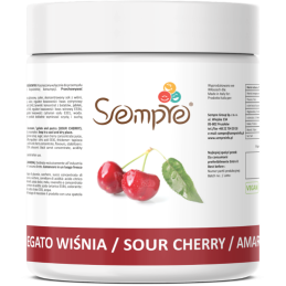 variegato wiśnia - zdjęcie poglądowe opakowania produktu z etykietą producenta - Sempre Ingredients