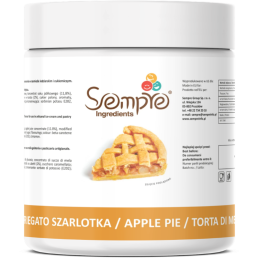 Pasta variegato o smaku szarlotki - zdjęcie poglądowe opakowania produktu z etykietą producenta - Sempre Ingredients