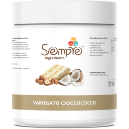 pasta variegato ciocco cocco - zdjęcie poglądowe opakowania produktu z etykietą producenta - Sempre Ingredients