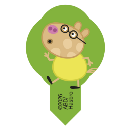 op. 600 szt. Wtykacze waflowe Świnka Peppa - 8 wzorów - dekoracja waflowa z bohaterami z bajek - nr. kat. 40230 Modecor