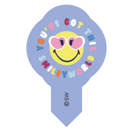 op. 600 szt. Wtykacze waflowe Smiley - 8 wzorów - kolorowa dekoracja waflowa - nr. kat. 40455 Modecor