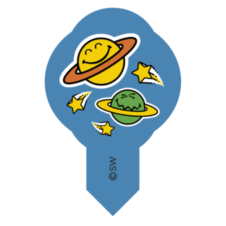 op. 600 szt. Wtykacze waflowe Smiley - 8 wzorów - kolorowa dekoracja waflowa - nr. kat. 40455 Modecor
