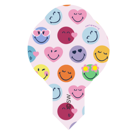 op. 600 szt. Wtykacze waflowe Smiley - 8 wzorów - kolorowa dekoracja waflowa - nr. kat. 40455 Modecor