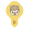 op. 600 szt. Wtykacze waflowe Teddy Friends by Thun - 5 wzorów - dekoracja waflowa z bohaterami z bajek - nr. kat. 41306 Modecor