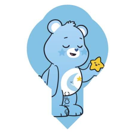 op. 600 szt. Wtykacze waflowe Care Bears - 8 wzorów - dekoracja waflowa z bohaterami z bajek - nr. kat. 40142 Modecor
