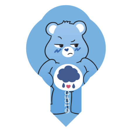 op. 600 szt. Wtykacze waflowe Care Bears - 8 wzorów - dekoracja waflowa z bohaterami z bajek - nr. kat. 40142 Modecor