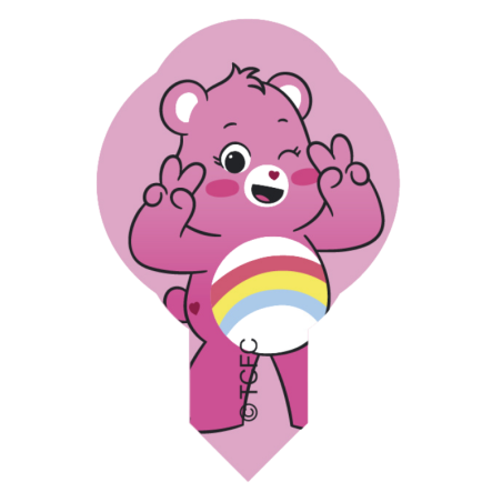 op. 600 szt. Wtykacze waflowe Care Bears - 8 wzorów - dekoracja waflowa z bohaterami z bajek - nr. kat. 40142 Modecor