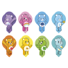 op. 600 szt. Wtykacze waflowe Care Bears - 8 wzorów - dekoracja waflowa z bohaterami z bajek - nr. kat. 40142 Modecor