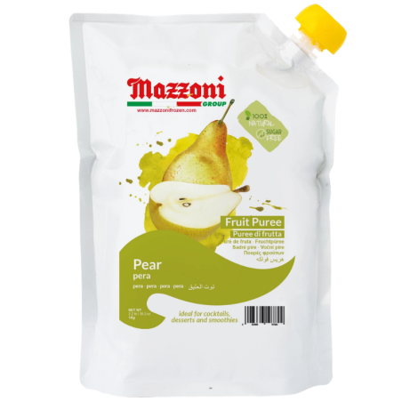 op. 1 kg Puree Gruszka - czysty przecier owocowy bez dodatku cukru - Mazzoni Ambient Puree