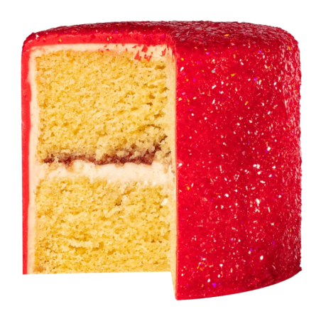 op. 3 g Red Ruby Magic Sparkles - opalizujący brokat spożywczy do kreatywnych dekoracji