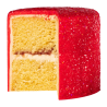 op. 3 g Red Ruby Magic Sparkles - opalizujący brokat spożywczy do kreatywnych dekoracji