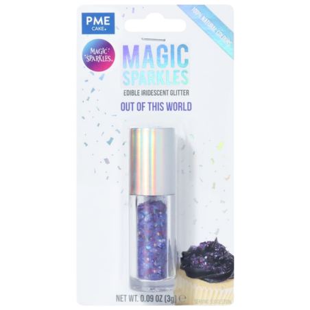 op. 3 g Out of this World Magic Sparkles - opalizujący brokat spożywczy do kreatywnych dekoracji