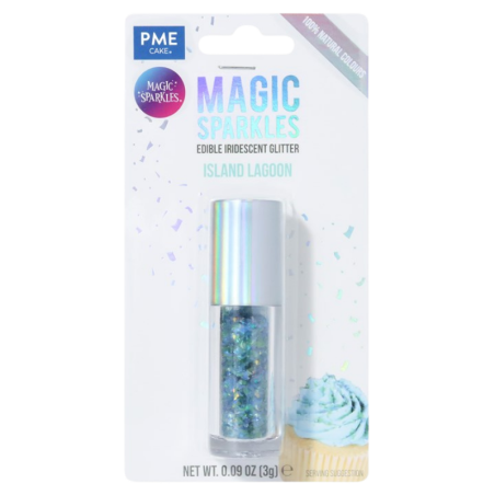 op. 3 g Island Lagoon Magic Sparkles - opalizujący brokat spożywczy do kreatywnych dekoracji
