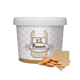 op. 5 kg VARIEGATO AMORE MANDORLA SALATA 12092027B PERNIGOTTI - krem migdałowy z chrupiącymi wafelkami i solonymi migdałami