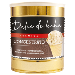op. 0.98 kg Concentrato Dulce de Leche - naturalny koncentrat do lodów kajmakowych - produkt o intensywnym smaku