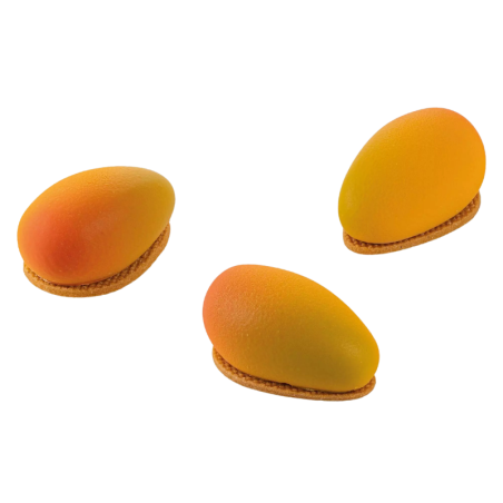 Mango 30 Silikomart - zestaw do owocowych monoporcji - forma silikonowa z wykrojnikiem - poj. 30 ml x 16 porcji