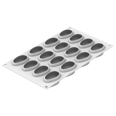 Mango 30 Silikomart - zestaw do owocowych monoporcji - forma silikonowa z wykrojnikiem - poj. 30 ml x 16 porcji