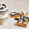 op. 0.25 kg Czarna polewa cukiernicza w postaci łatwych do rozpuszczania kawałków - Deco Melts Black Fun Cakes