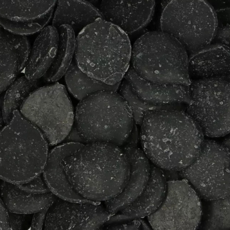 op. 0.25 kg Czarna polewa cukiernicza w postaci łatwych do rozpuszczania kawałków - Deco Melts Black Fun Cakes