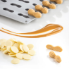 GG014 Orzech arachidowy - forma silikonowa do deserów i dekoracji - dł. 47 x szer. 19 x wys. 16 mm / poj. 7 ml x 24 porcje