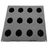PX43136 Cabosse Pavoni Italia - forma silikonowa - ziarno kakao - dł. 80 x szer. 56 x wys. 46 mm / poj. 120 ml x 12 porcji