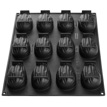 PX43133 Almond Pavoni Italia - forma silikonowa - migdał - dł. 93 x szer. 58 x wys. 38 mm / poj. 120 ml x 12 porcji