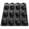 PX43133 Almond Pavoni Italia - forma silikonowa - migdał - dł. 93 x szer. 58 x wys. 38 mm / poj. 120 ml x 12 porcji
