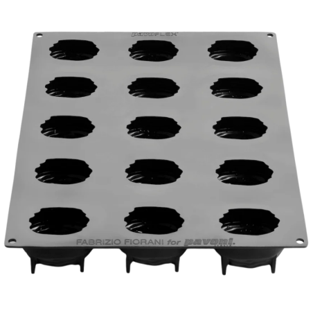 PX43134 Nutshell Pavoni Italia - forma silikonowa - orzech włoski - dł. 78 x szer. 57 x wys. 51 mm / poj. 120 ml x 15 porcji