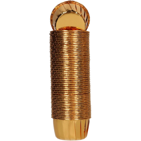 op. 50 szt. Złote foremki na muffiny - śr. 50 x wys. 39 mm - stabilne papilotki z rantem do pieczenia babeczek