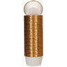 op. 50 szt. Białe foremki na muffiny - śr. 50 x wys. 39 mm - stabilne papilotki z rantem do pieczenia babeczek