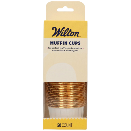 op. 50 szt. Białe foremki na muffiny - śr. 50 x wys. 39 mm - stabilne papilotki z rantem do pieczenia babeczek