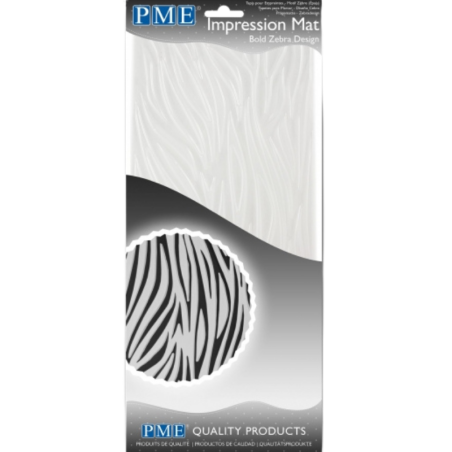 Zebra - mata strukturalna do odciskania dekoracji - Impression Mat Bold Zebra Design - nr. kat. IM200 PME Cake