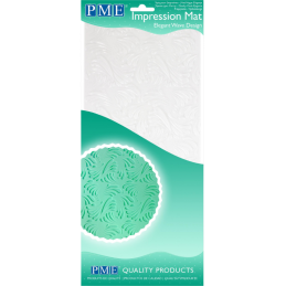 Fale - mata strukturalna do odciskania dekoracji - Impression Mat Elegant Wave Design - nr. kat. IM198 PME Cake
