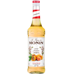 op. 0.7 l Syrop o smaku likieru z gorzkich migdałów - Amaretto Le Sirop de Monin - szklana butelka