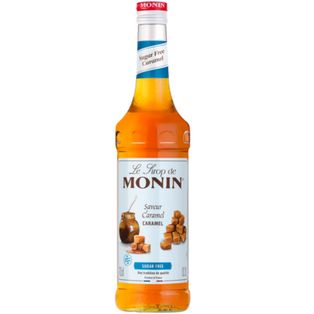 op. 0.7 l Bezcukrowy syrop o smaku karmelu - Sugar Free Caramel Le Sirop de Monin - szklana butelka