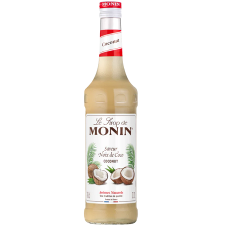 op. 0.7 l Syrop o smaku kokosa - Coconut Le Sirop de Monin - szklana butelka
