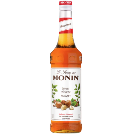 op. 0.7 l Syrop o smaku orzechów laskowych - Hazelnut Le Sirop de Monin - szklana butelka