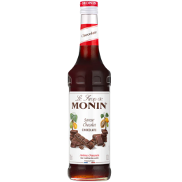 op. 0.7 l Syrop o smaku ciemnej czekolady - Chocolate Le Sirop de Monin - szklana butelka