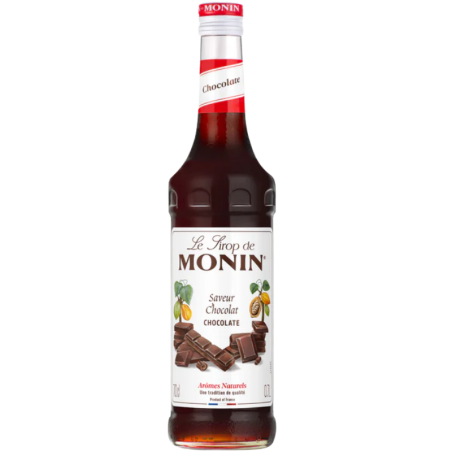 op. 0.7 l Syrop o smaku ciemnej czekolady - Chocolate Le Sirop de Monin - szklana butelka