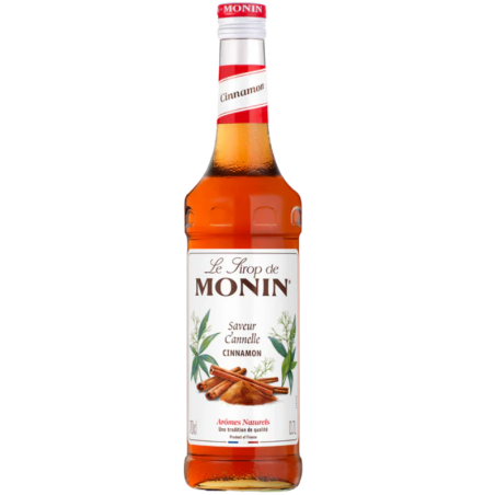 op. 0.7 l Syrop o smaku cynamonu - Cinnamon Le Sirop de Monin - szklana butelka