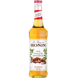 op. 0.7 l Syrop o smaku prażonych orzechów laskowych - Roasted Hazelnut Le Sirop de Monin - szklana butelka