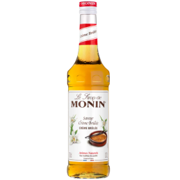 op. 0.7 l Syrop o smaku kremu waniliowego z palonym karmelem - Crème Brûlée Le Sirop de Monin - szklana butelka