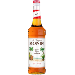 op. 0.7 l Syrop o smaku rumu - Caribbean Le Sirop de Monin - szklana butelka