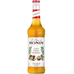 op. 0.7 l Syrop o smaku marakui - Passion Fruit Le Sirop de Monin - szklana butelka