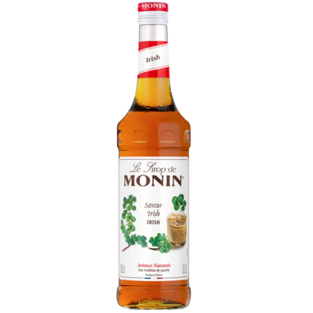 op. 0.7 l Syrop o smaku kawowo-karmelowym - Irish Le Sirop de Monin - szklana butelka