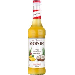 op. 0.7 l Syrop o smaku ananasowo-kokosowym - Pina Colada Le Sirop de Monin - szklana butelka