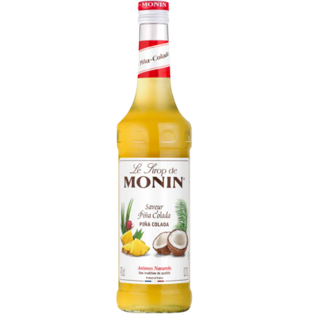 op. 0.7 l Syrop o smaku ananasowo-kokosowym - Pina Colada Le Sirop de Monin - szklana butelka