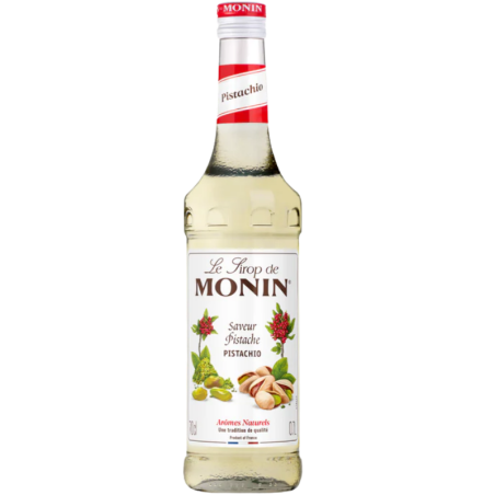 op. 0.7 l Syrop o smaku pistacjowym - Pistachio Le Sirop de Monin - szklana butelka