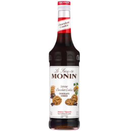 op. 0.7 l Syrop o smaku ciasteczek z czekoladą - Chocolate Cookie Le Sirop de Monin - szklana butelka
