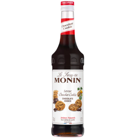 op. 0.7 l Syrop o smaku ciasteczek z czekoladą - Chocolate Cookie Le Sirop de Monin - szklana butelka